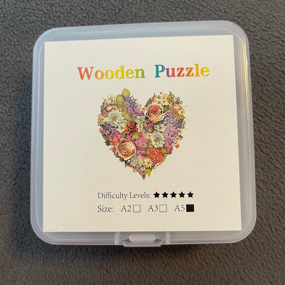 Super Cute Heart Wooden Puzzle